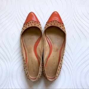 Rebecca Minkoff Leather & Suede Pointy Flats